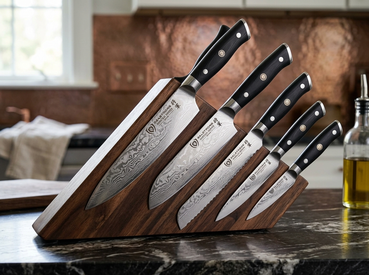 Dalstrong Shogun Series ELITE 5-Piece Damascus Block Set